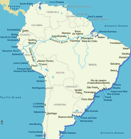 Amazon River Map